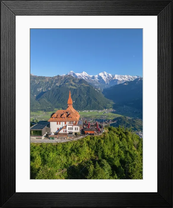 Framed Print : Harder Kulm, Interlaken, Berner Oberland, Switzerland Framed Print : Harder Kulm, Interlaken, Berner Oberland, Switzerland