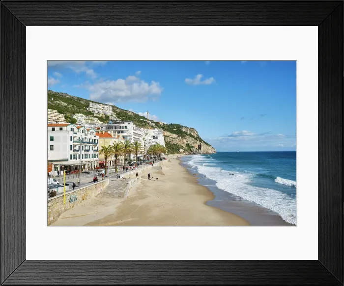 Framed Print : The beach. Sesimbra, Portugal Framed Print : The beach. Sesimbra, Portugal