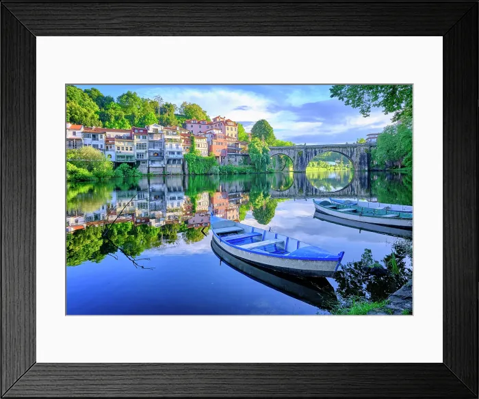Framed Print : Amarante and the Tamega river. Minho, Portugal Framed Print : Amarante and the Tamega river. Minho, Portugal