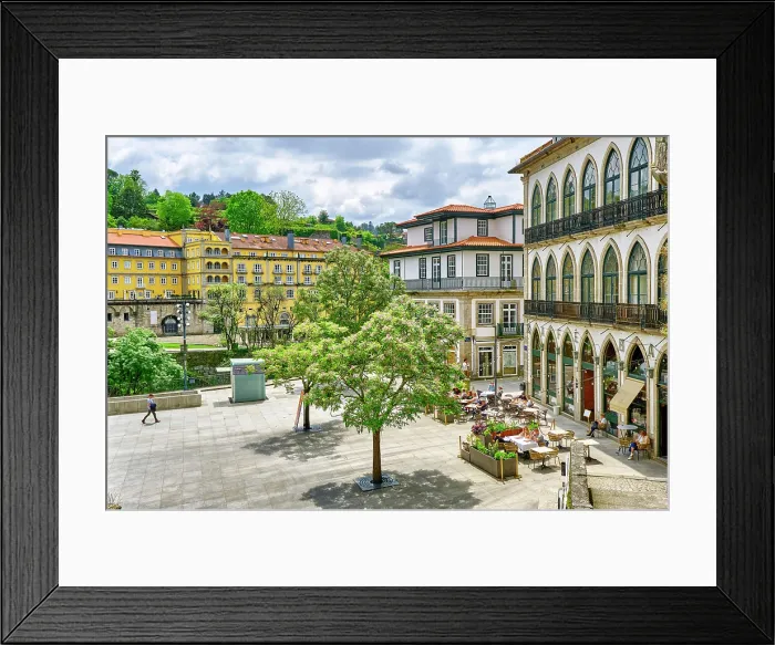 Framed Print : The main square in the heart of the old town of Amarante. Portugal Framed Print : The main square in the heart of the old town of Amarante. Portugal