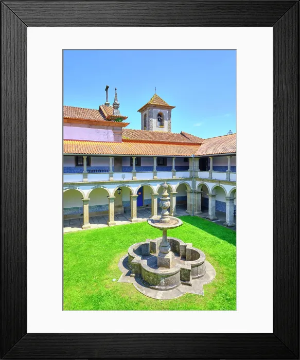 Framed Print : Cloisters of the Convent of Mes£o Frio, nowadays the Town Hall. Mes£o Frio, Douro region, Portugal Framed Print : Cloisters of the Convent of Mes£o Frio, nowadays the Town Hall. Mes£o Frio, Douro region, Portugal