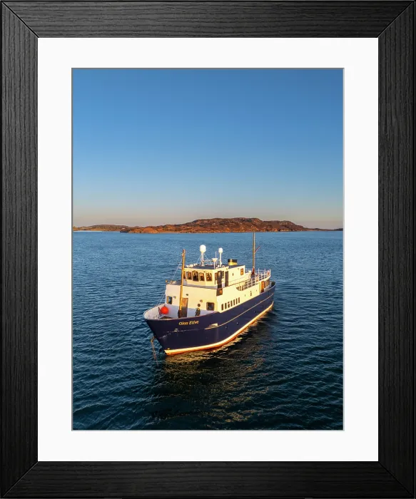 Framed Print : Boat at Loch Scridain, Isle of Mull, Scotland, UK Framed Print : Boat at Loch Scridain, Isle of Mull, Scotland, UK
