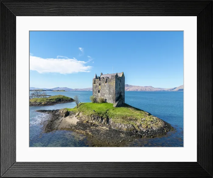 Framed Print : Castle Stalker, Loch Laich, Port Appin, Scotland, UK Framed Print : Castle Stalker, Loch Laich, Port Appin, Scotland, UK