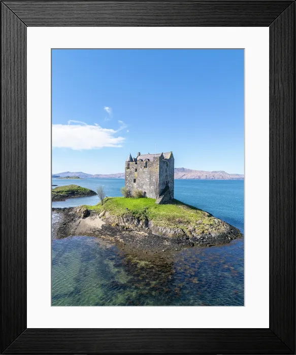 Framed Print : Castle Stalker, Loch Laich, Port Appin, Scotland, UK Framed Print : Castle Stalker, Loch Laich, Port Appin, Scotland, UK