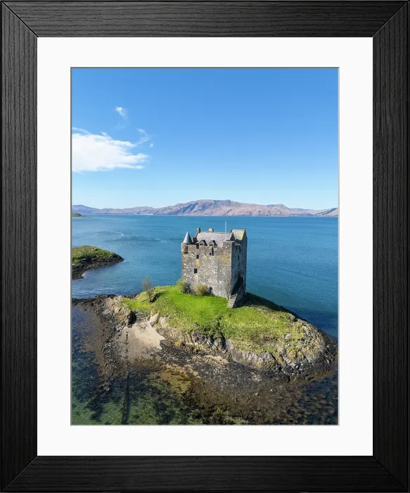 Framed Print : Castle Stalker, Loch Laich, Port Appin, Scotland, UK