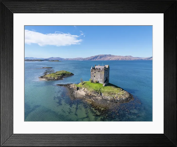 Framed Print : Castle Stalker, Loch Laich, Port Appin, Scotland, UK Framed Print : Castle Stalker, Loch Laich, Port Appin, Scotland, UK