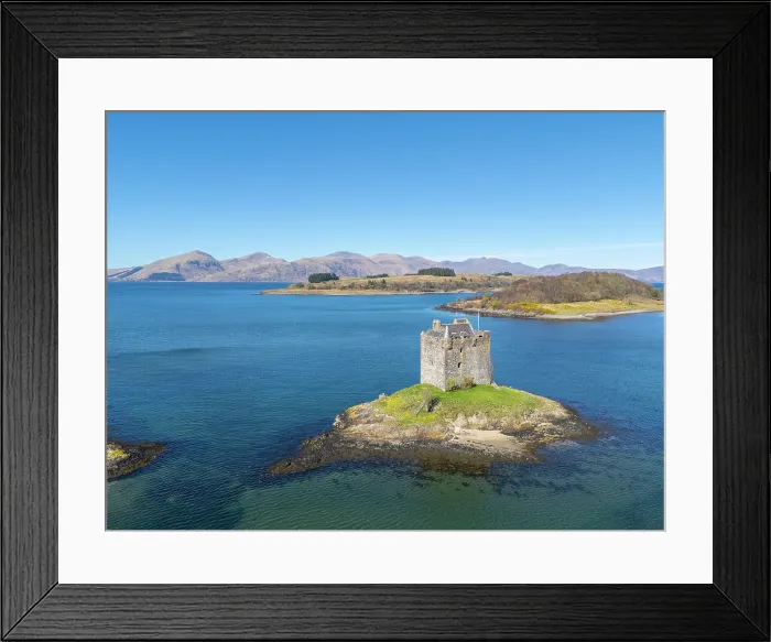 Framed Print : Castle Stalker, Loch Laich, Port Appin, Scotland, UK
