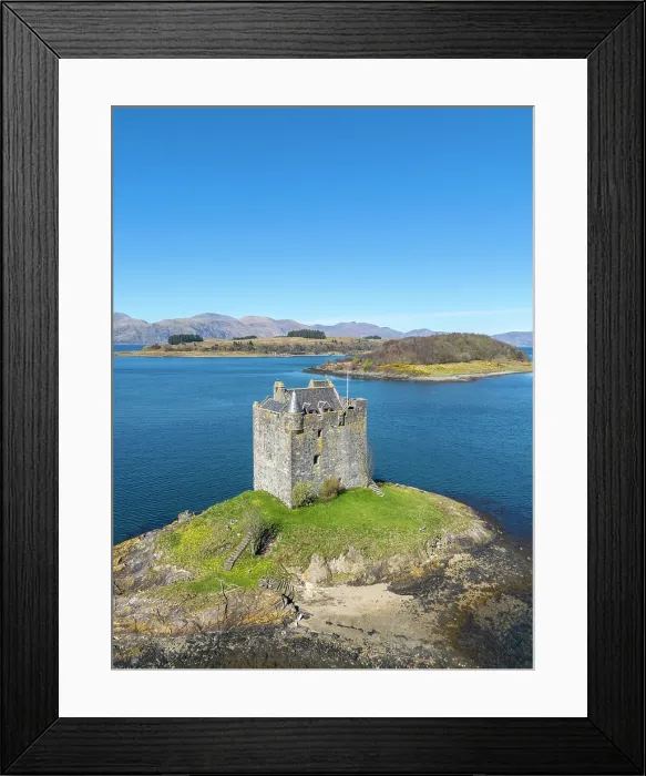 Framed Print : Castle Stalker, Loch Laich, Port Appin, Scotland, UK