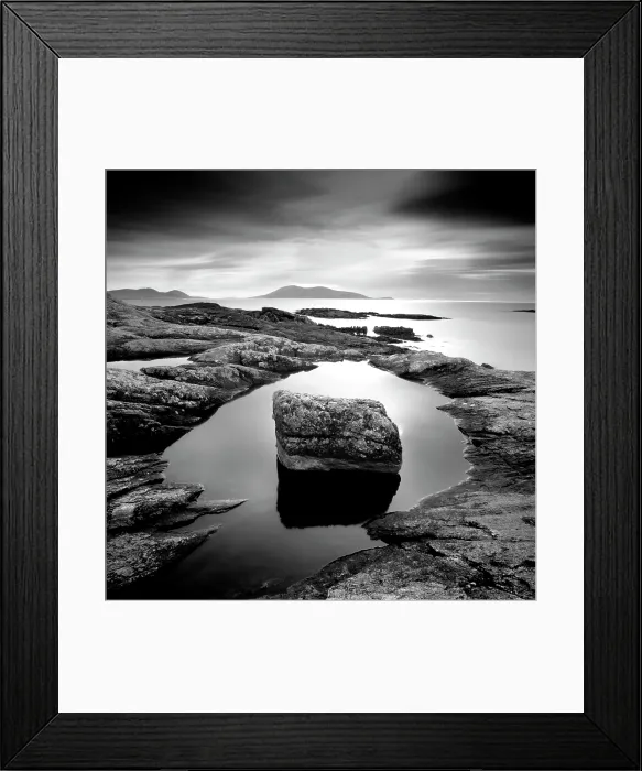 Framed Print : Long exposure image, Taransay, Outer Hebrides, Scotland Framed Print : Long exposure image, Taransay, Outer Hebrides, Scotland