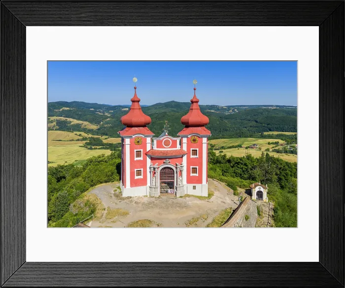 Framed Print : Calvary Banska Stiavnica (Banskostiavnicka Kalvaria), Banska Stiavnica, Banska Bystrica, Slovakia