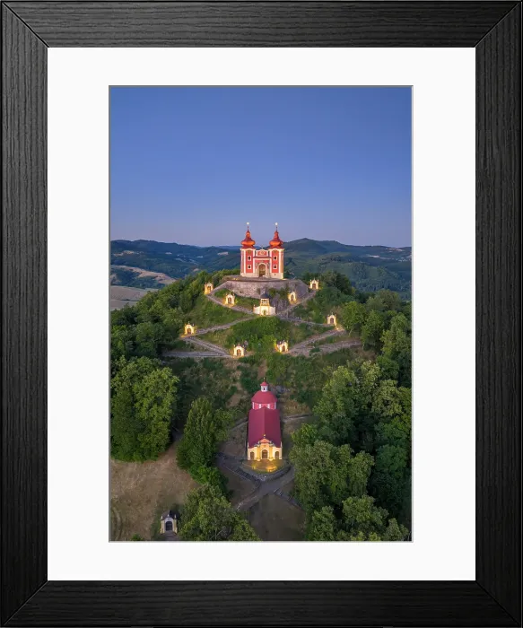 Framed Print : Calvary Banska Stiavnica (Banskostiavnicka Kalvaria), Banska Stiavnica, Banska Bystrica, Slovakia