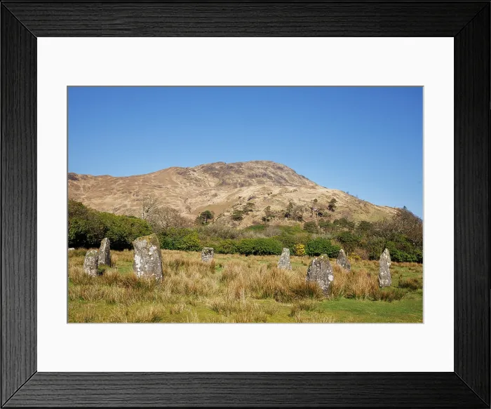 Framed Print : Stone circle, Lochbuie, Isle of Mull, Scotland, UK Framed Print : Stone circle, Lochbuie, Isle of Mull, Scotland, UK