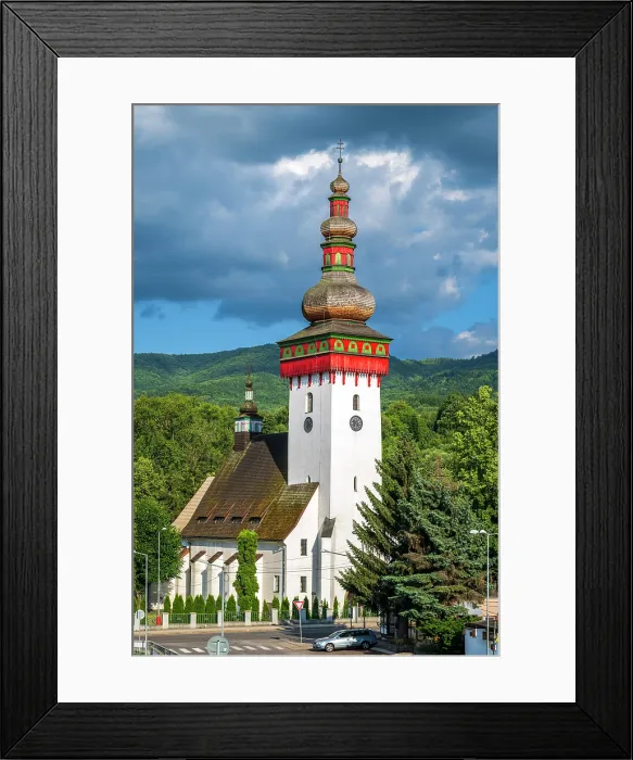 Framed Print : Church of St Catherine of Alexandria (Kostol sv. Katariny Alexandrijskej), Handlova, Trencin, Slovakia Framed Print : Church of St Catherine of Alexandria (Kostol sv. Katariny Alexandrijskej), Handlova, Trencin, Slovakia