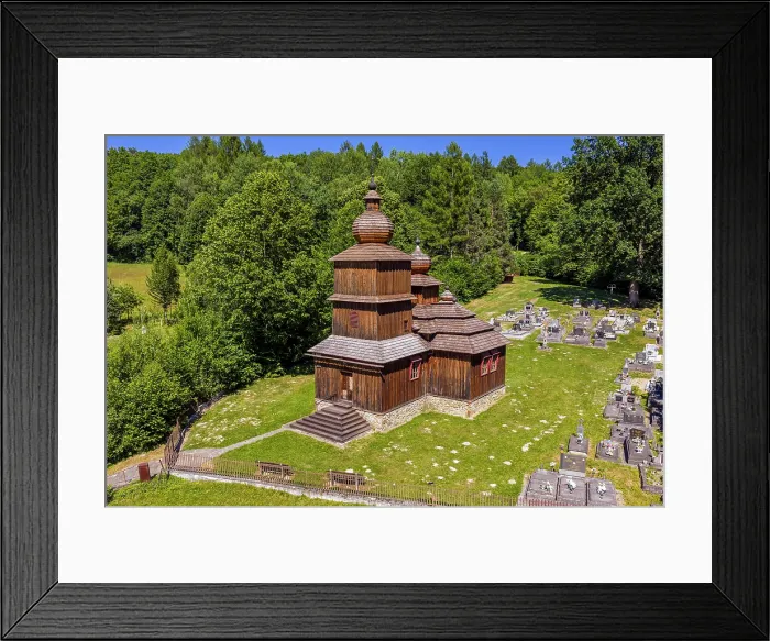 Framed Print : Greek Catholic wooden church of St. Parascheva, Dobroslava, Presov, Slovakia Framed Print : Greek Catholic wooden church of St. Parascheva, Dobroslava, Presov, Slovakia