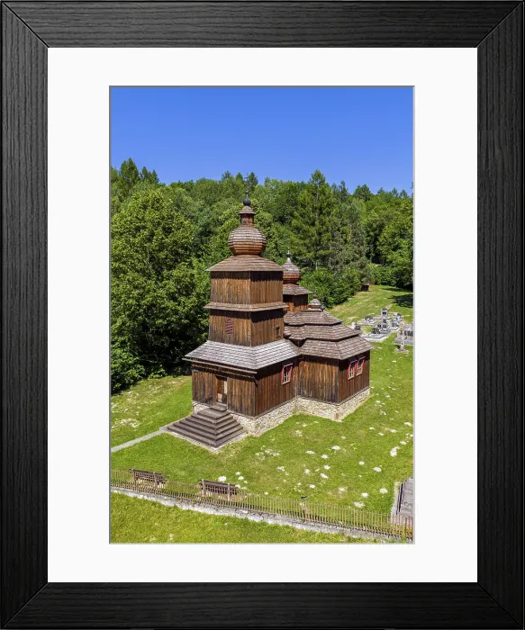 Framed Print : Greek Catholic wooden church of St. Parascheva, Dobroslava, Presov, Slovakia Framed Print : Greek Catholic wooden church of St. Parascheva, Dobroslava, Presov, Slovakia