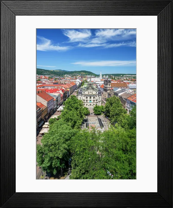 Framed Print : Old town skyline, Kosice, Slovakia