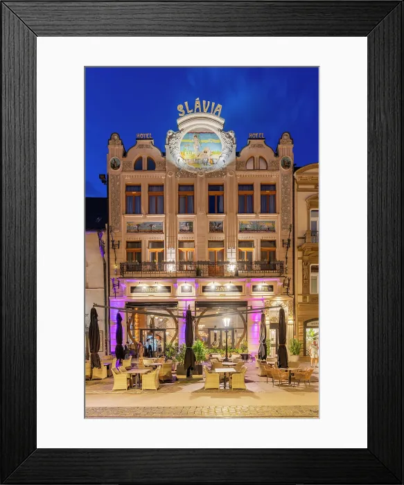 Framed Print : Slavia Hotel and Cafe, Kosice, Slovakia Framed Print : Slavia Hotel and Cafe, Kosice, Slovakia