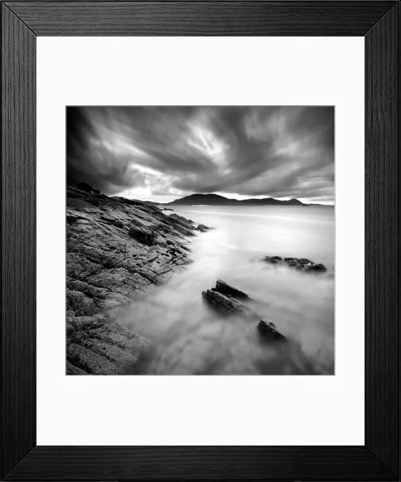 Framed Print : Long exposure image, Taransay, Outer Hebrides, Scotland Framed Print : Long exposure image, Taransay, Outer Hebrides, Scotland