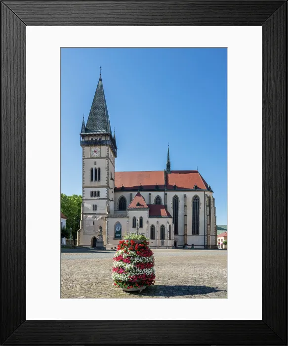 Framed Print : Town Hall Square (Radnicne namestie) with Church of St. Aegidius, Bardejov, Presov, Slovakia Framed Print : Town Hall Square (Radnicne namestie) with Church of St. Aegidius, Bardejov, Presov, Slovakia