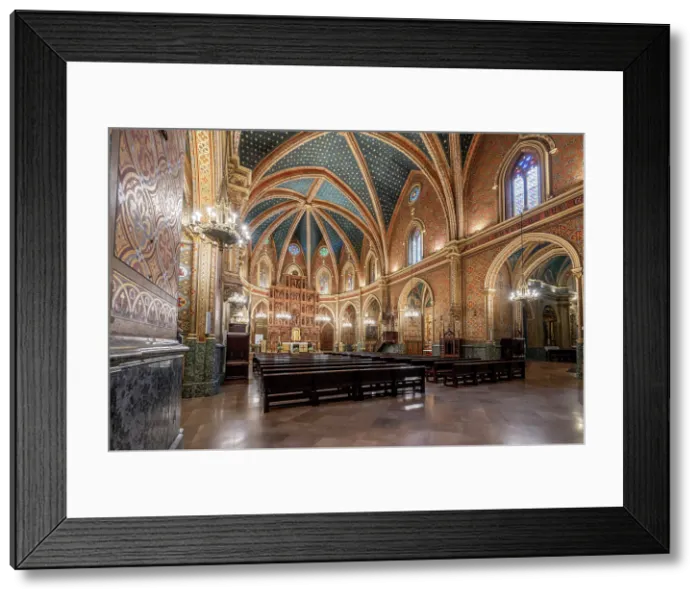 Framed Print : Interior view of San Pedro church, Teruel, Aragon, Spain Framed Print : Interior view of San Pedro church, Teruel, Aragon, Spain