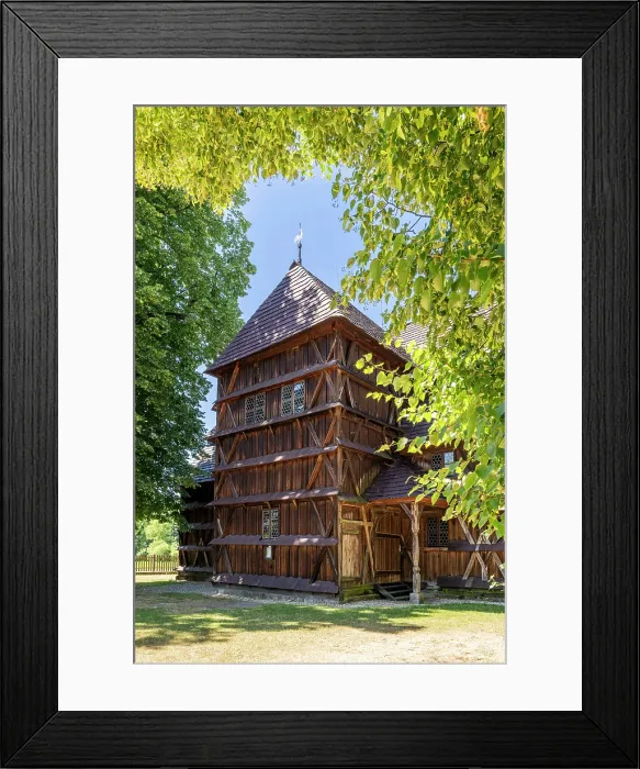 Framed Print : Wooden articular church, Hronsek, Banska Bystrica, Slovakia Framed Print : Wooden articular church, Hronsek, Banska Bystrica, Slovakia