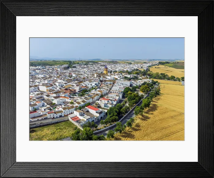 Framed Print : Aerial view of El Coronil, Andalusia, Spain Framed Print : Aerial view of El Coronil, Andalusia, Spain
