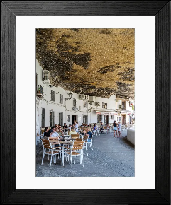 Framed Print : Houses built into a rock, Setenil de las Bodegas, Andalusia, Spain Framed Print : Houses built into a rock, Setenil de las Bodegas, Andalusia, Spain