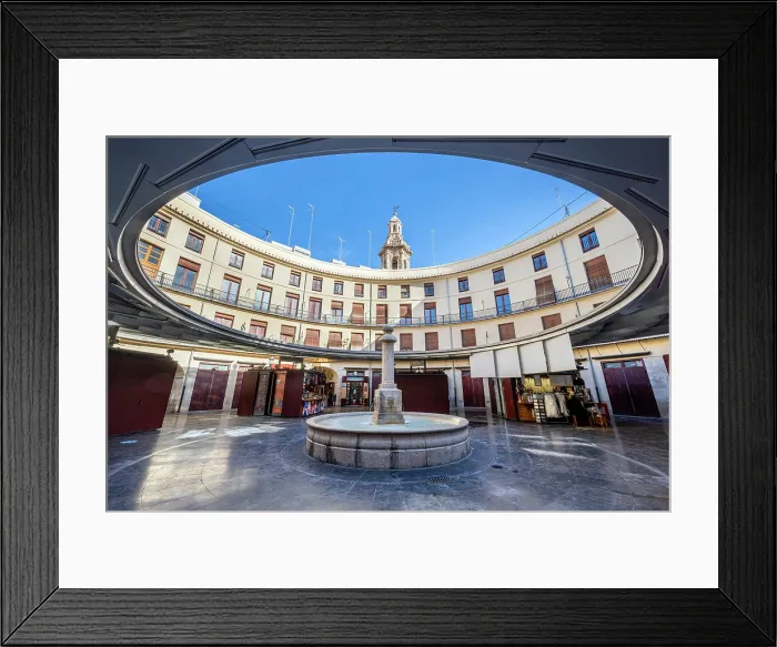 Framed Print : Plaza Redonda (Placa Redona), Valencia, Valencian Community, Spain