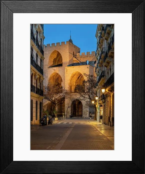 Framed Print : Torres de Serranos (Serranos Towers), Valencia, Valencian Community, Spain Framed Print : Torres de Serranos (Serranos Towers), Valencia, Valencian Community, Spain
