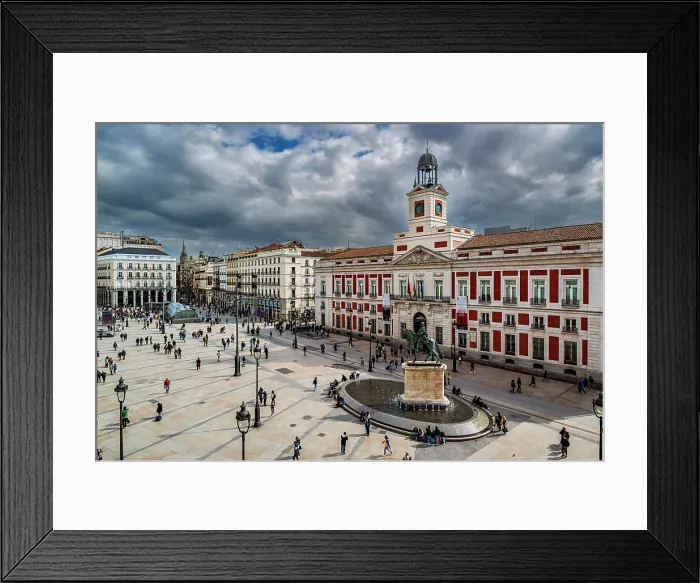 Framed Print : Puerta del Sol square, Madrid, Spain Framed Print : Puerta del Sol square, Madrid, Spain
