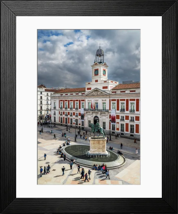 Framed Print : Puerta del Sol square, Madrid, Spain Framed Print : Puerta del Sol square, Madrid, Spain