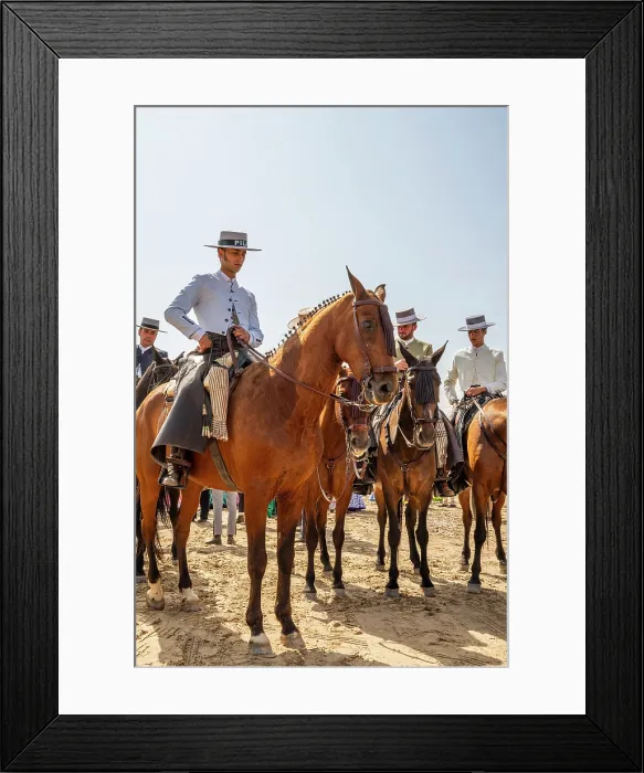 Framed Print : Horsemen, Romeria de El Rocio pilgrimage, El Rocio, Huelva, Andalusia, Spain Framed Print : Horsemen, Romeria de El Rocio pilgrimage, El Rocio, Huelva, Andalusia, Spain