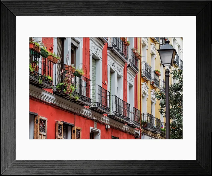 Framed Print : La Latina quarter, Madrid, Spain