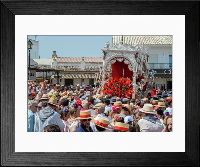 Framed Print : Procession of pilgrims, El Rocio pilgrimage, El Rocio, Huelva, Andalusia, Spain Framed Print : Procession of pilgrims, El Rocio pilgrimage, El Rocio, Huelva, Andalusia, Spain