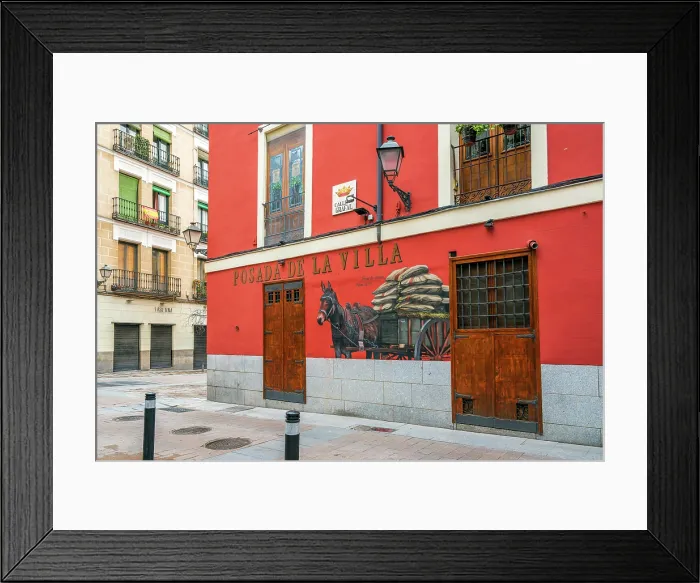 Framed Print : Posada de la Villa historical restaurant, La Latina quarter, Madrid, Spain Framed Print : Posada de la Villa historical restaurant, La Latina quarter, Madrid, Spain