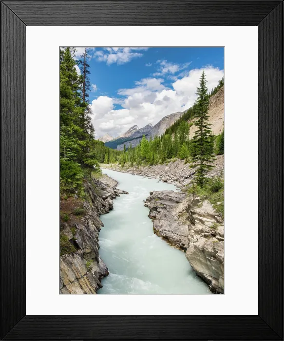 Framed Print : Glacial waters in Mistaya Canyon, Banff National Park, Alberta, Canada Framed Print : Glacial waters in Mistaya Canyon, Banff National Park, Alberta, Canada