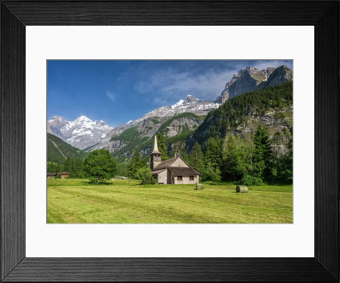 Framed Print : Marienkirche (Church of Mary), Kandersteg, Canton of Bern, Switzerland Framed Print : Marienkirche (Church of Mary), Kandersteg, Canton of Bern, Switzerland