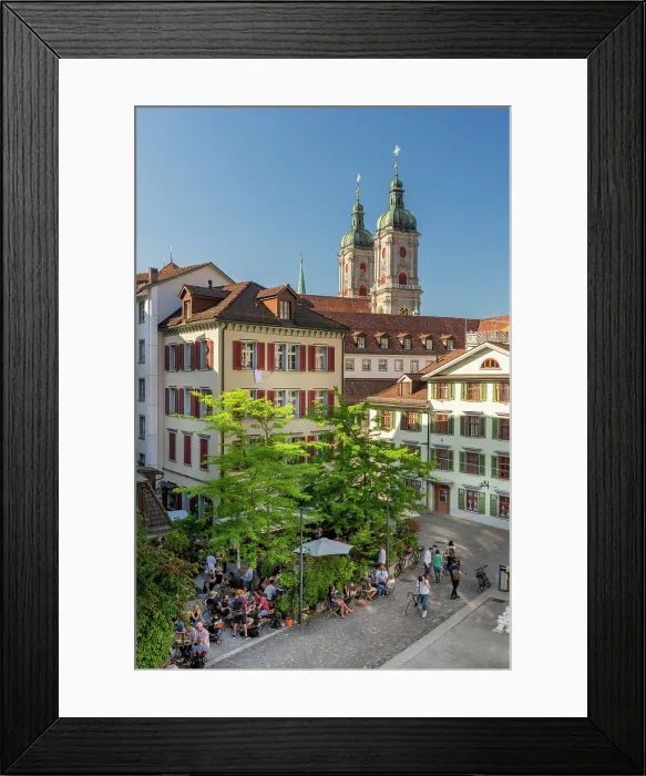 Framed Print : Old town, St. Gallen, Canton of St. Gallen, Switzerland