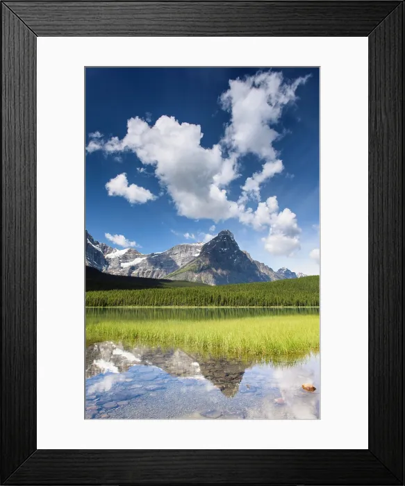 Framed Print : Reflection in Lower Waterfowl Lake, Banff National Park, Alberta, Canada Framed Print : Reflection in Lower Waterfowl Lake, Banff National Park, Alberta, Canada