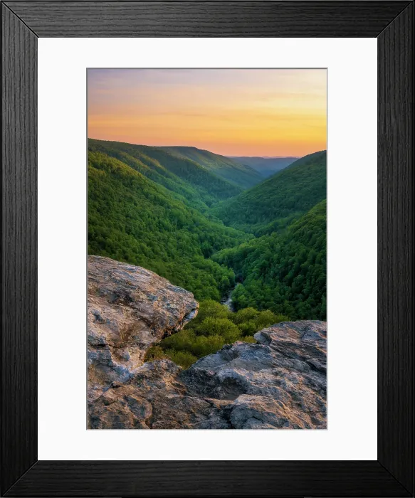 Framed Print : Sunset from Lindy Point, Blackwater Falls State Park, West Virginia, USA Framed Print : Sunset from Lindy Point, Blackwater Falls State Park, West Virginia, USA