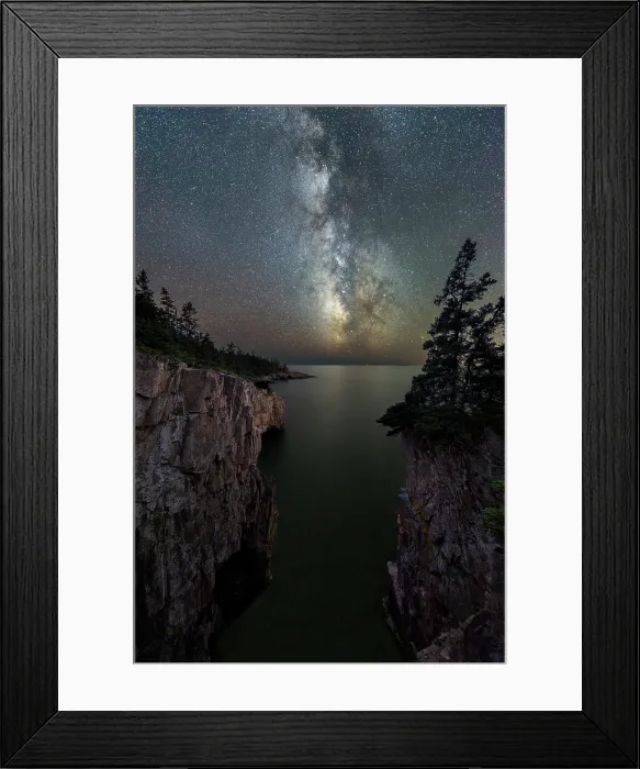 Framed Print : Milky Way at Ravens Nest, Schoodic Peninsula, Acadia National Park, Maine, USA Framed Print : Milky Way at Ravens Nest, Schoodic Peninsula, Acadia National Park, Maine, USA