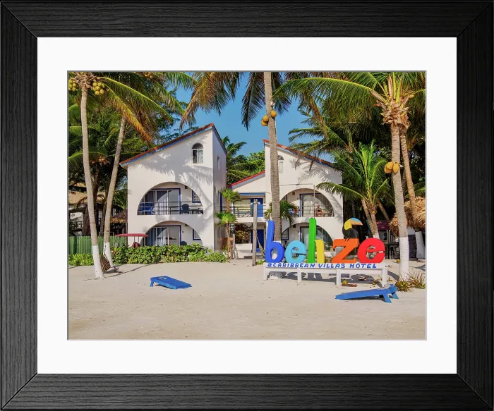Framed Print : Belize Sign at the Caribbean Villas Hotel, waterfront of San Pedro Town, Ambergris Caye, Belize District, Belize Framed Print : Belize Sign at the Caribbean Villas Hotel, waterfront of San Pedro Town, Ambergris Caye, Belize District, Belize