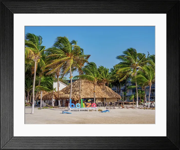 Framed Print : Belize Sign at the Caribbean Villas Hotel, waterfront of San Pedro Town, Ambergris Caye, Belize District, Belize Framed Print : Belize Sign at the Caribbean Villas Hotel, waterfront of San Pedro Town, Ambergris Caye, Belize District, Belize