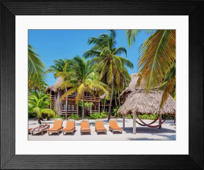 Framed Print : Ramons Village Resort, San Pedro Town, Ambergris Caye, Belize District, Belize Framed Print : Ramons Village Resort, San Pedro Town, Ambergris Caye, Belize District, Belize