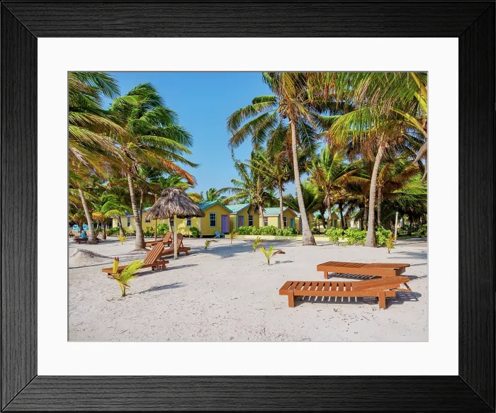 Framed Print : Waterfront of San Pedro Town, Ambergris Caye, Belize District, Belize Framed Print : Waterfront of San Pedro Town, Ambergris Caye, Belize District, Belize