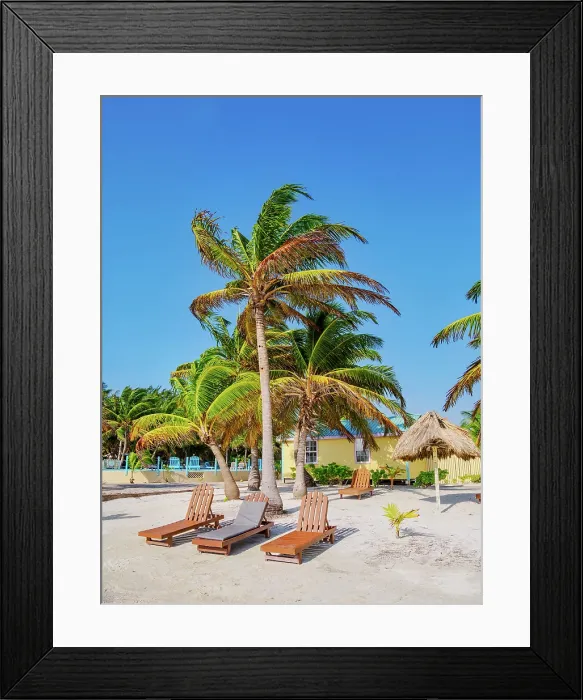 Framed Print : Waterfront of San Pedro Town, Ambergris Caye, Belize District, Belize Framed Print : Waterfront of San Pedro Town, Ambergris Caye, Belize District, Belize