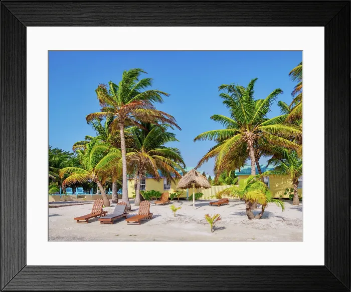 Framed Print : Waterfront of San Pedro Town, Ambergris Caye, Belize District, Belize Framed Print : Waterfront of San Pedro Town, Ambergris Caye, Belize District, Belize