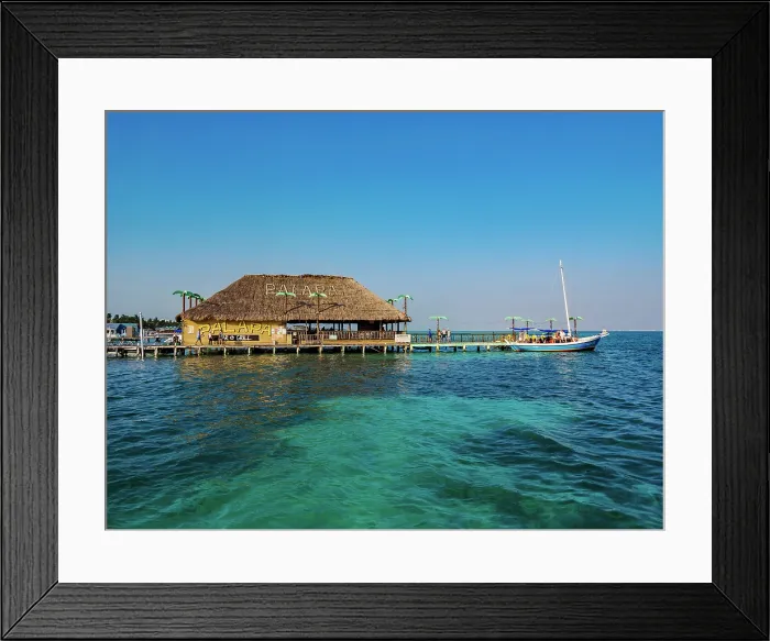 Framed Print : Palapa Bar and Grill, San Pedro Town, Ambergris Caye, Belize District, Belize Framed Print : Palapa Bar and Grill, San Pedro Town, Ambergris Caye, Belize District, Belize