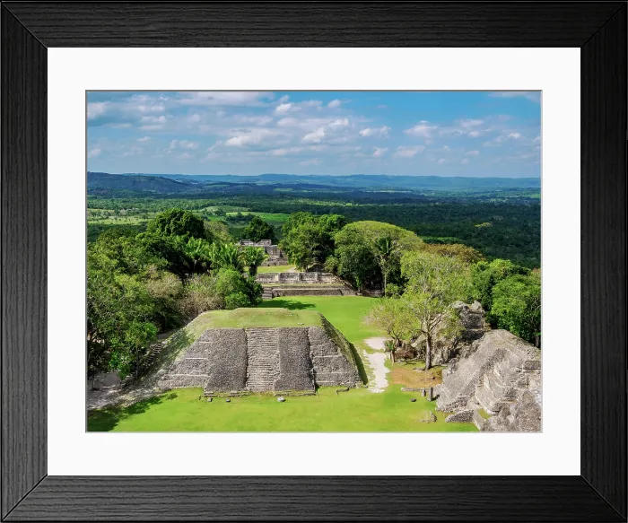 Framed Print : Xunantunich Archaeological Site, elevated view from El Castillo, Cayo District, Belize Framed Print : Xunantunich Archaeological Site, elevated view from El Castillo, Cayo District, Belize