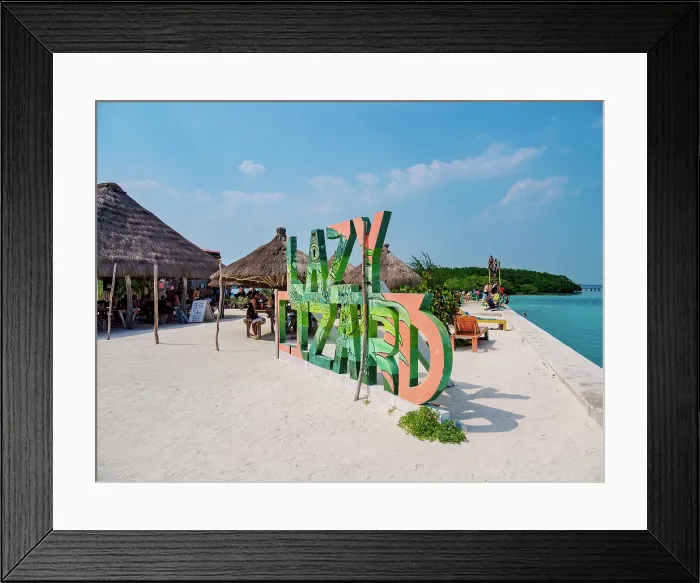 Framed Print : The Lazy Lizard Bar and Grill, The Split, Caye Caulker, Belize District, Belize Framed Print : The Lazy Lizard Bar and Grill, The Split, Caye Caulker, Belize District, Belize